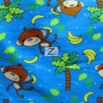 Monkey Anti-pill Polar Fleece Fabric By David Textiles Bananas