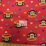 Monkey Anti-pill Polar Fleece Fabric By David Textiles Heart